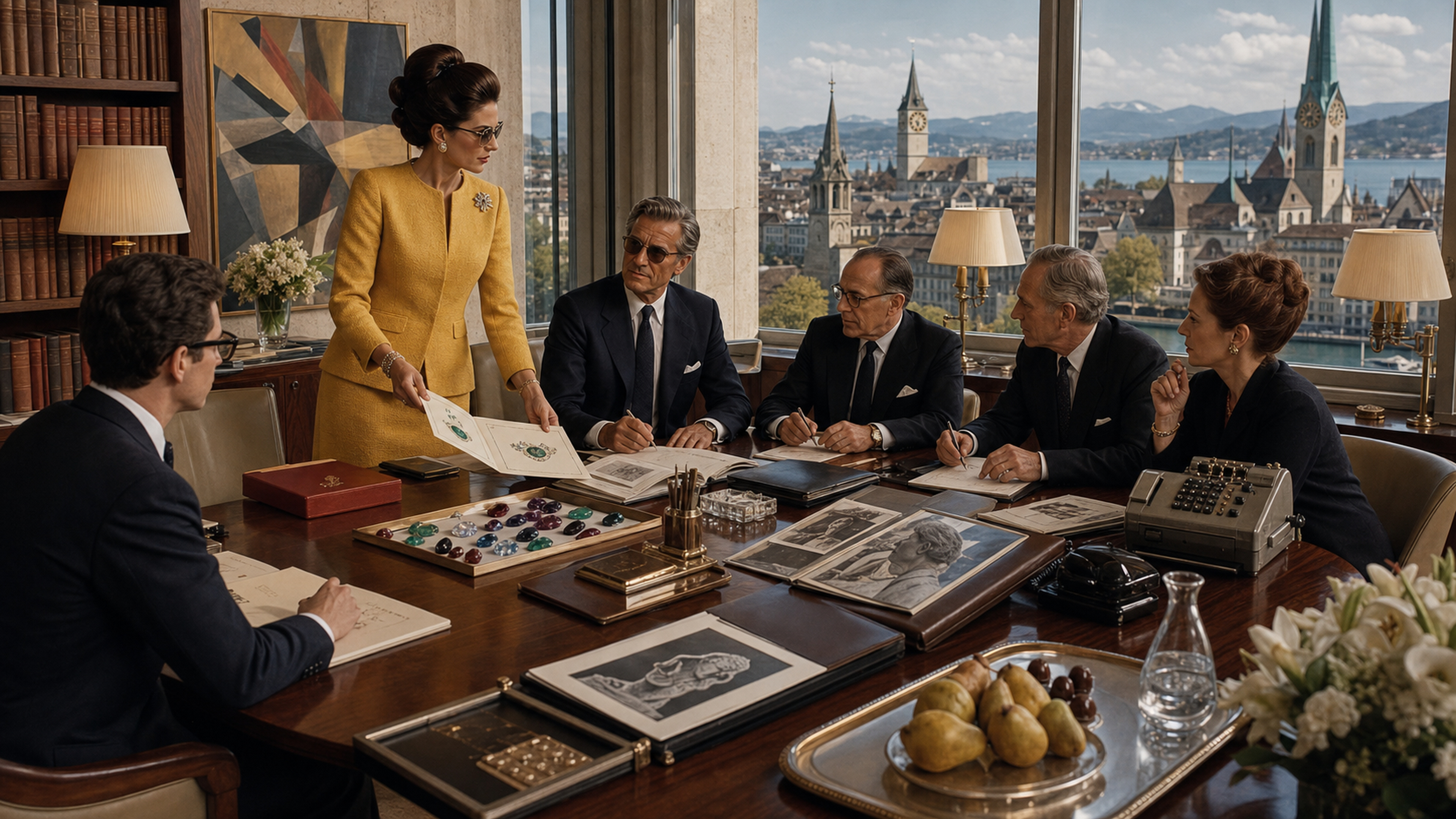 Ein Strategiegespräch mit Blick über Zürich
